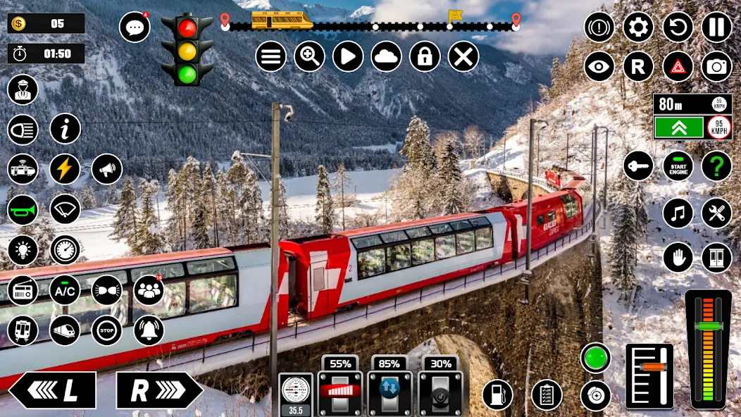 Railway Train Simulator Games — скриншот 5