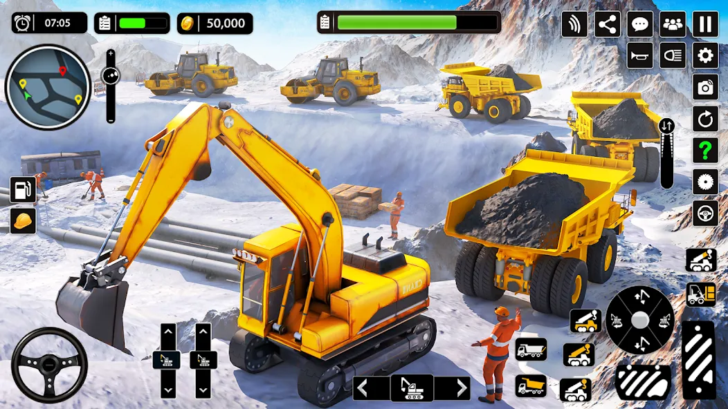 Snow Offroad Construction Game — скриншот 2 Snow Offroad Construction Game — скриншот 2