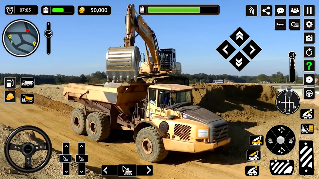 Snow Offroad Construction Game — скриншот 5