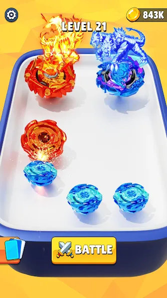 Spinner Battle: Merge Master — скриншот 1 Spinner Battle: Merge Master — скриншот 1