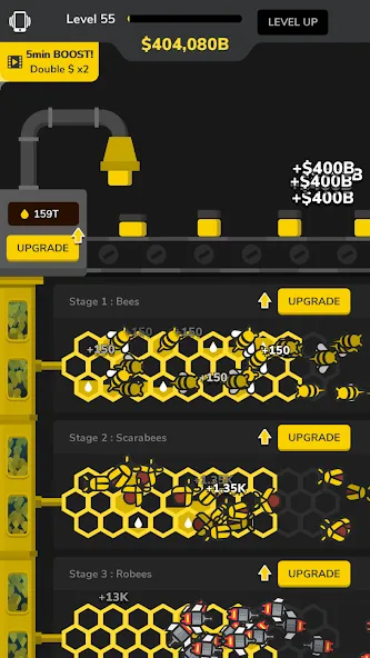 Idle Bee Factory Tycoon — скриншот 3