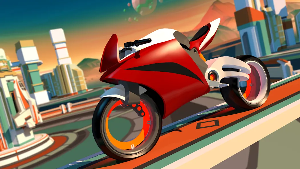 Gravity Rider: Space Bike Race — скриншот 2