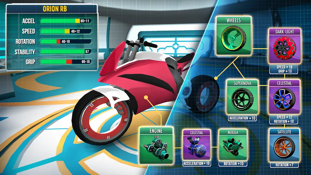 Gravity Rider: Space Bike Race — скриншот 3