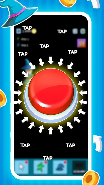 Green button: Press the Button — скриншот 1