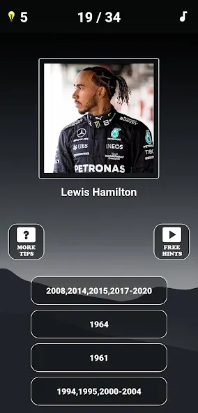 Formula 1:Guess F1 Driver Quiz — скриншот 4