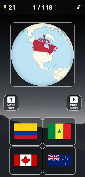 Guess the World Map Quiz — скриншот 2