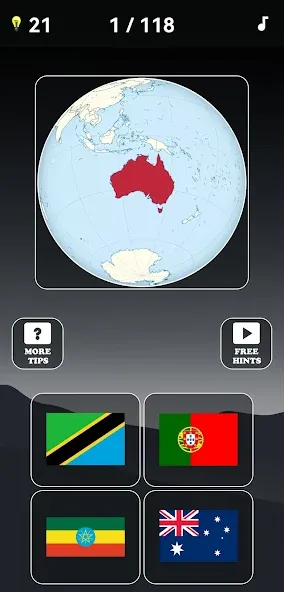 Guess the World Map Quiz — скриншот 4