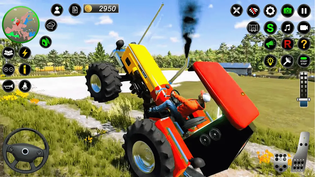 Real Farmer Tractor Drive Game — скриншот 1