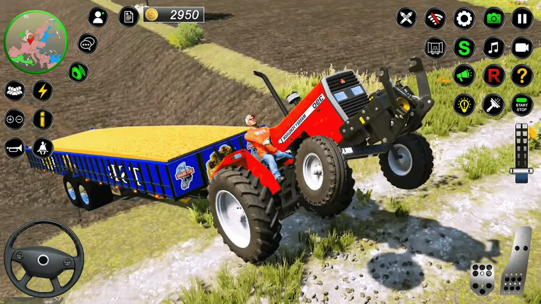 Real Farmer Tractor Drive Game — скриншот 2