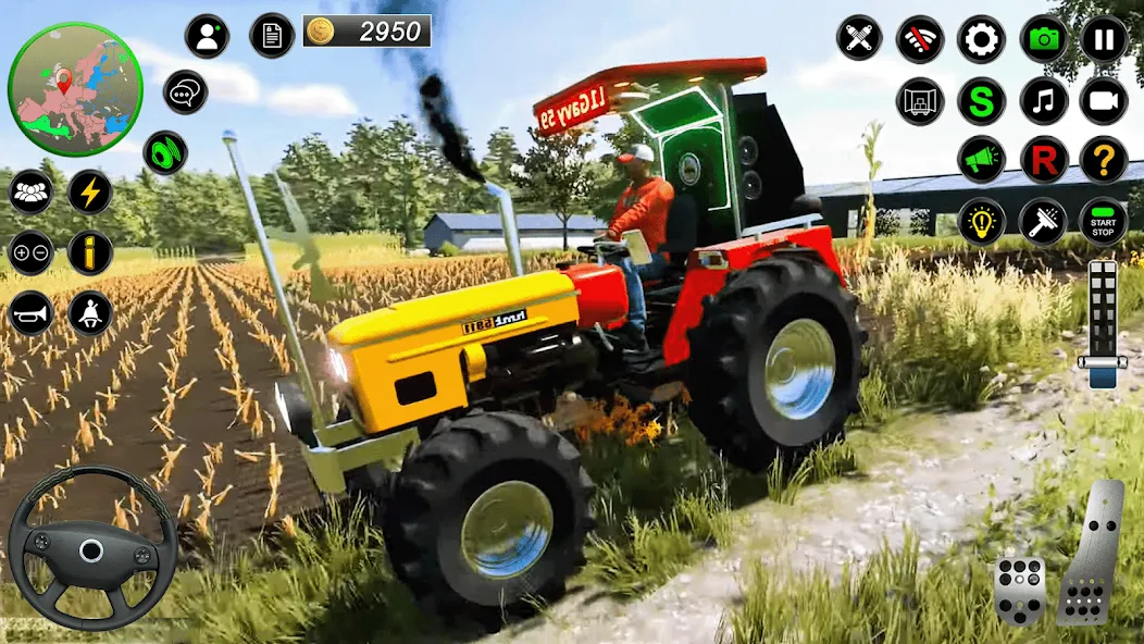 Real Farmer Tractor Drive Game — скриншот 3