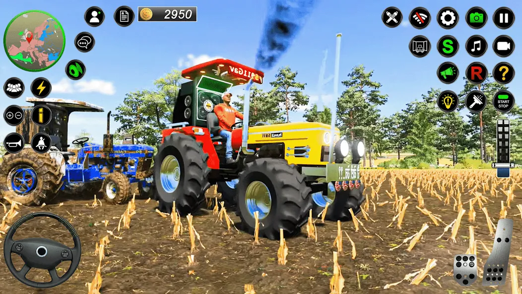 Real Farmer Tractor Drive Game — скриншот 5