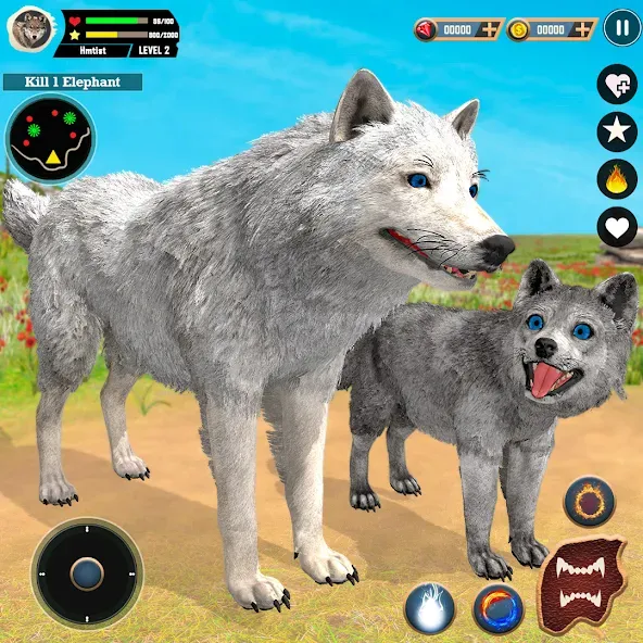 Wild Wolf Simulator Games — скриншот 1