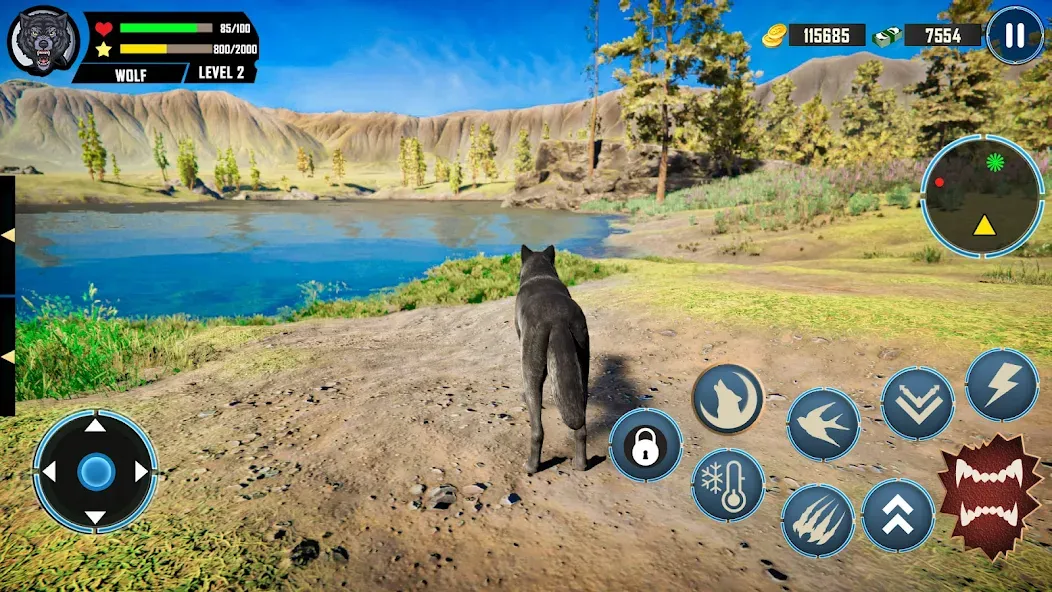 Wild Wolf Simulator Games — скриншот 2