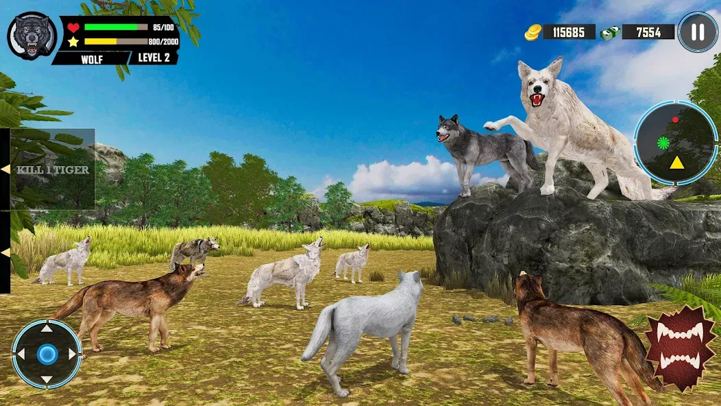 Wild Wolf Simulator Games — скриншот 5