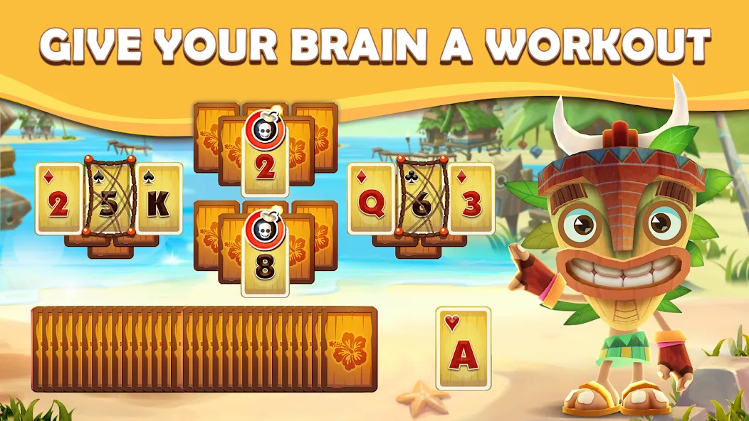 Tiki Solitaire TriPeaks — скриншот 4