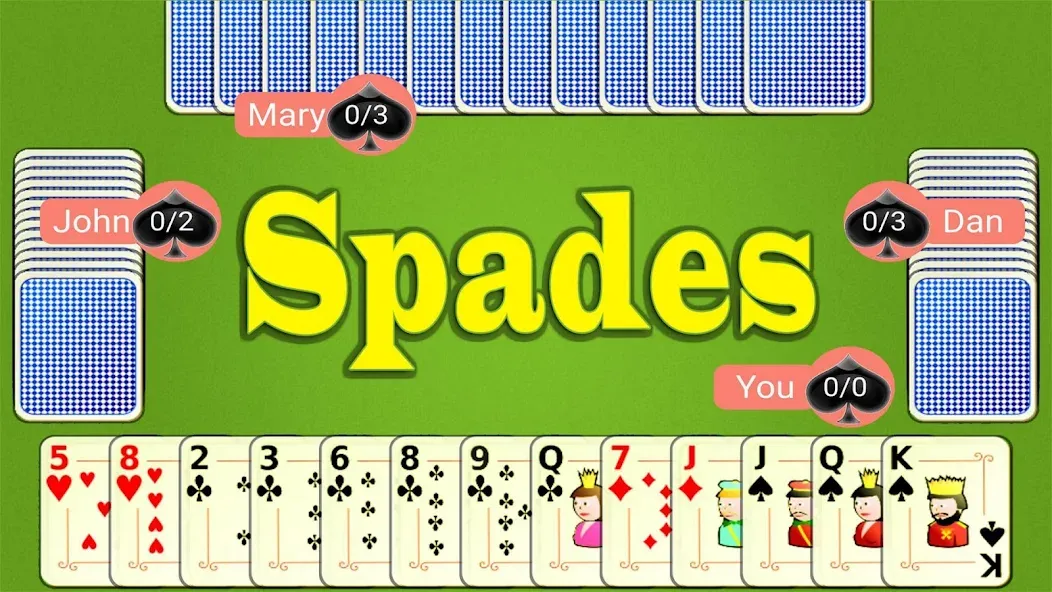 Spades Mobile — скриншот 1 Spades Mobile — скриншот 1