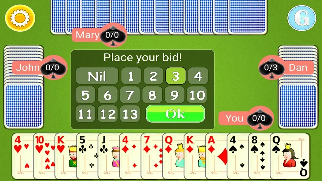 Spades Mobile — скриншот 2 Spades Mobile — скриншот 2