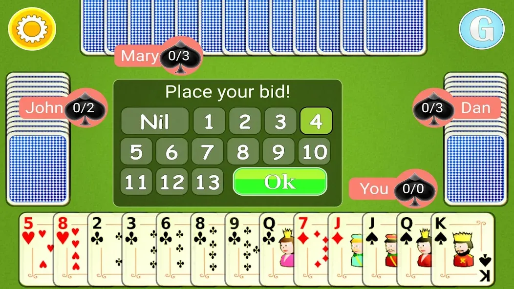 Spades Mobile — скриншот 4 Spades Mobile — скриншот 4