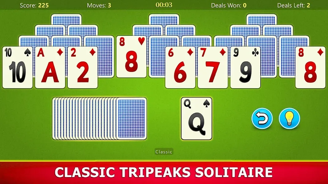 TriPeaks Solitaire Mobile — скриншот 1