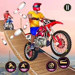 Скачать Motor Bike Stunt Racing Games — MOD APK Много денег