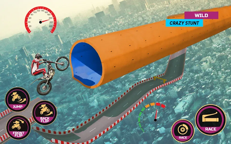 Racing Bike Stunt Games Master — скриншот 3