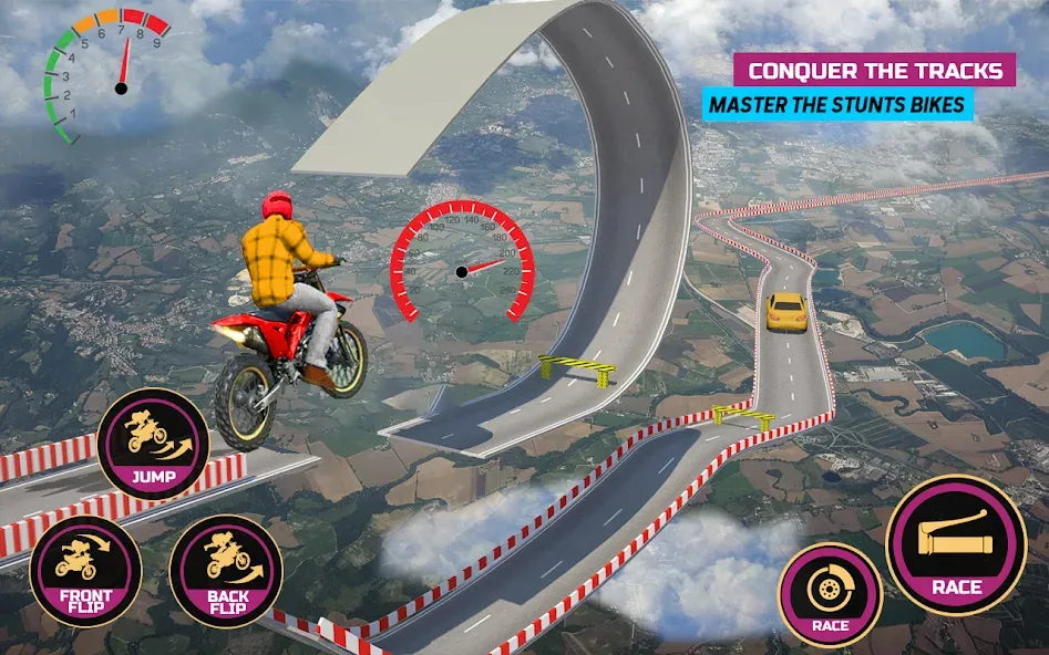 Racing Bike Stunt Games Master — скриншот 4
