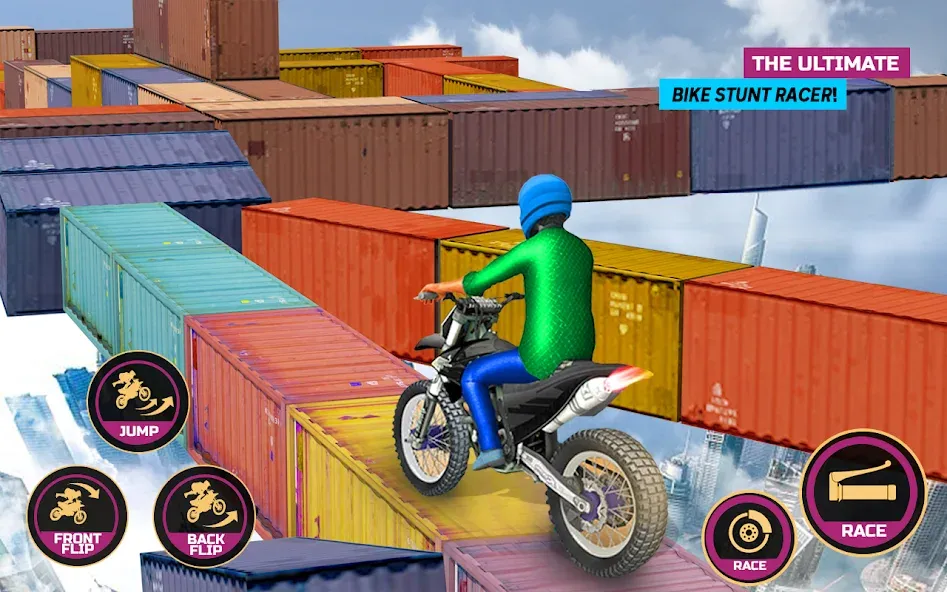 Racing Bike Stunt Games Master — скриншот 5