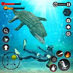 Hungry Animal Crocodile Games — Модификация Много денег