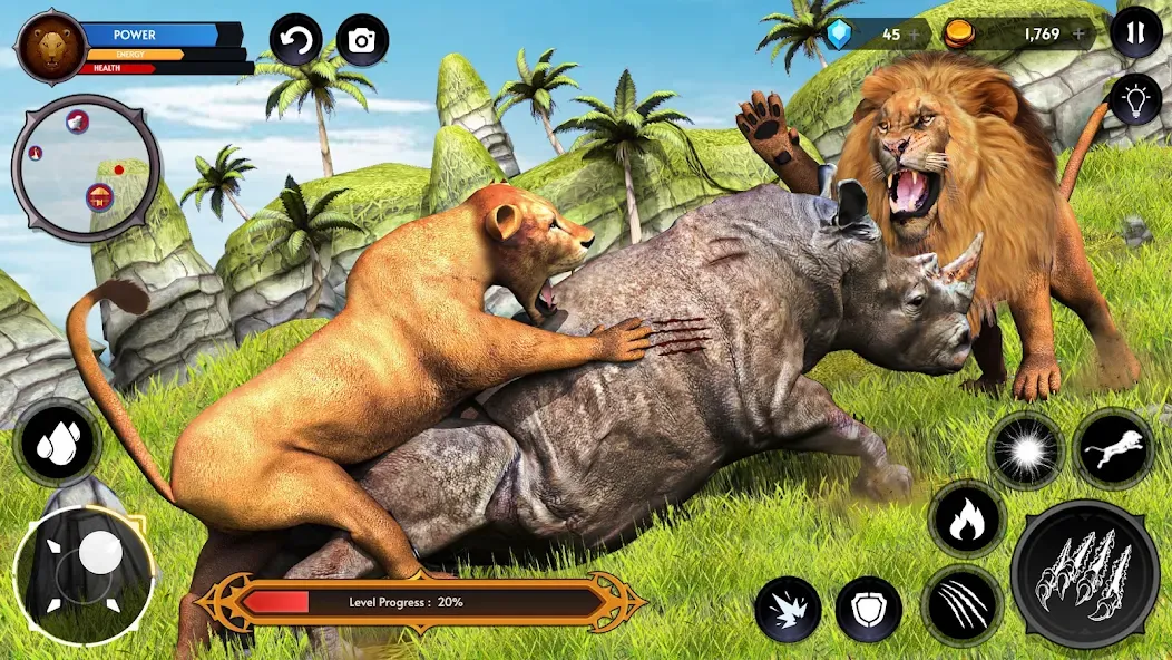 Lion Simulator Wild Lion Games — скриншот 3