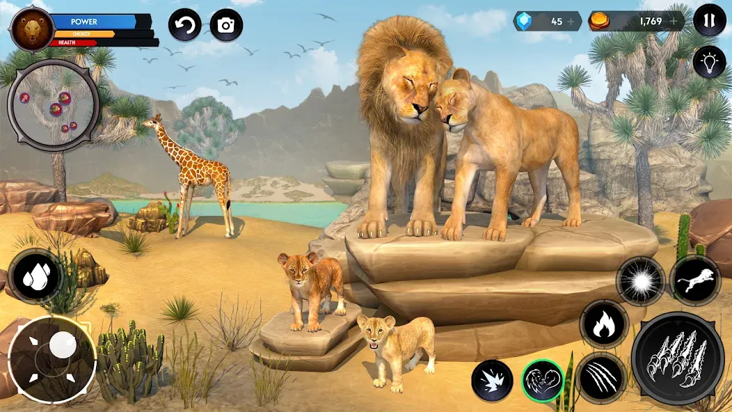 Lion Simulator Wild Lion Games — скриншот 4