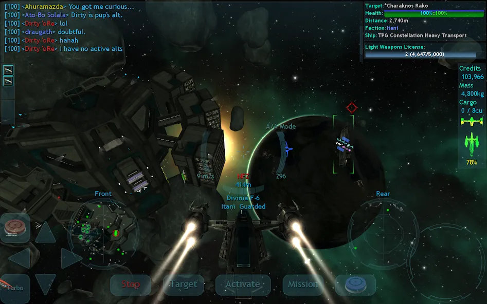 Vendetta Online (3D Space MMO) — скриншот 2