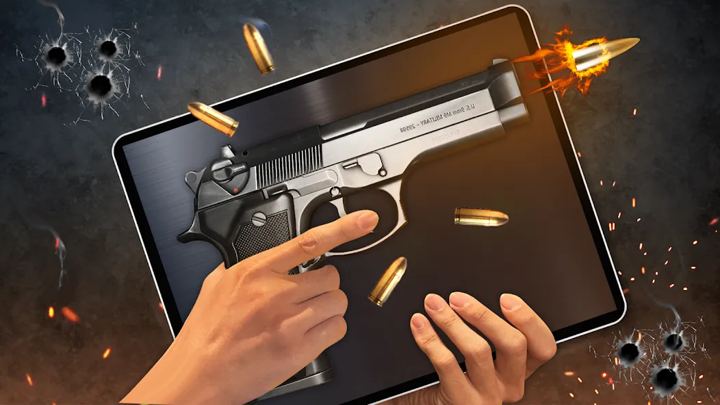 Gun Simulator 3D & Time Bomb — скриншот 1
