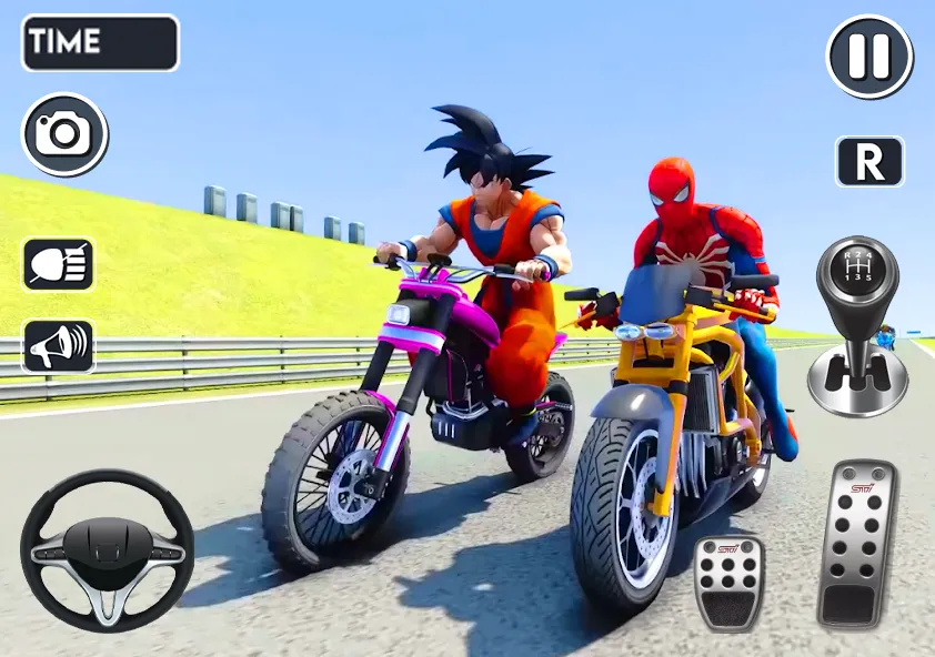 Spider Bike Stunt 3D Mega Ramp — скриншот 3