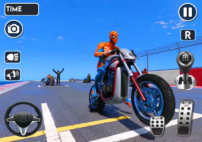 Spider Bike Stunt 3D Mega Ramp — скриншот 4
