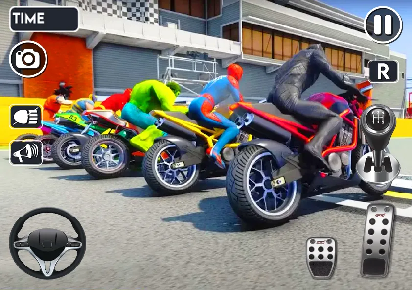 Spider Bike Stunt 3D Mega Ramp — скриншот 5