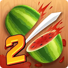 Взломанная Fruit Ninja 2 Fun Action Games на Андроид — Много денег и кристаллов