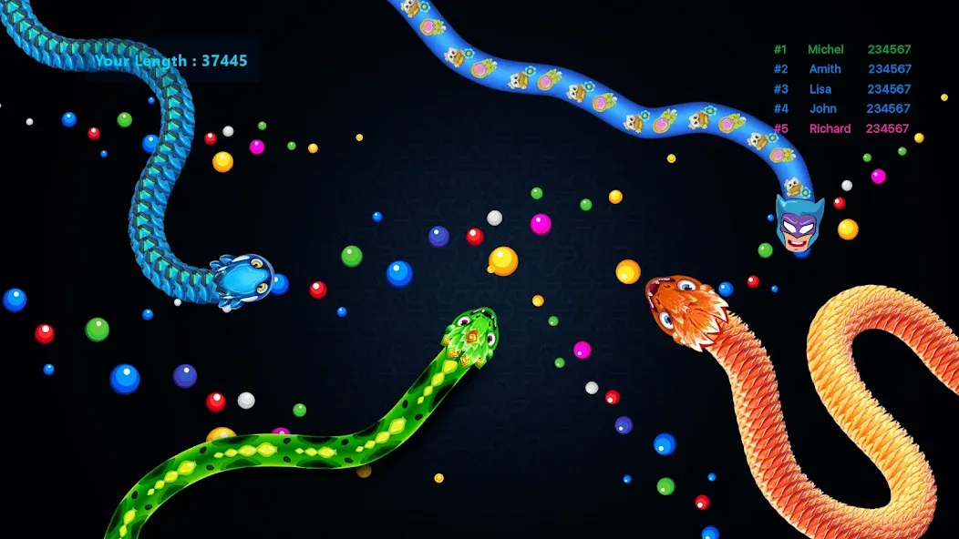 Sneak.io - Snake Game — скриншот 4