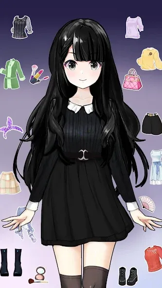 Anime Dress Up and Makeup Game — скриншот 4