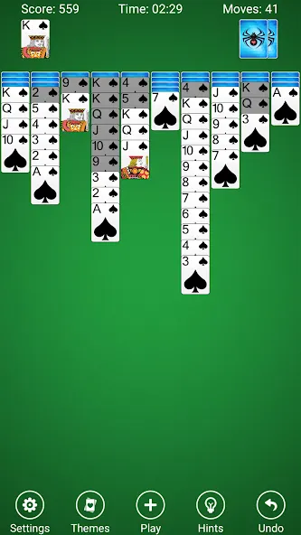 Spider Solitaire — скриншот 1