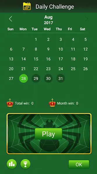 Spider Solitaire — скриншот 2