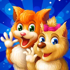 Скачать Cat & Dog Story Adventure Game — Много денег