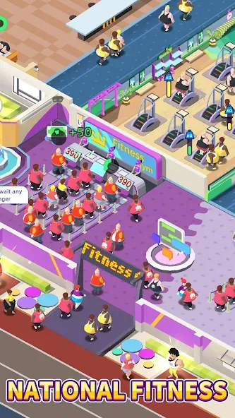 Fitness Club Tycoon — скриншот 2