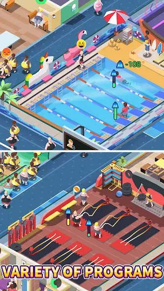 Fitness Club Tycoon — скриншот 3