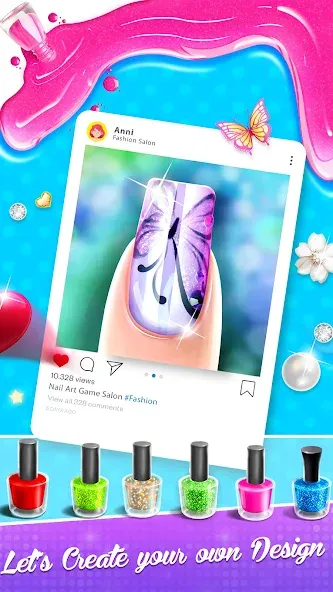 Nail Salon Fashion Makeup Game — скриншот 4 Nail Salon Fashion Makeup Game — скриншот 4