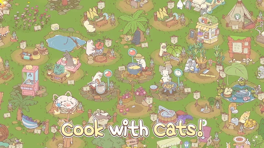 Cats & Soup - Cute Cat Game — скриншот 2