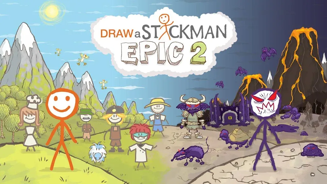 Draw a Stickman: EPIC 2 — скриншот 1 Draw a Stickman: EPIC 2 — скриншот 1