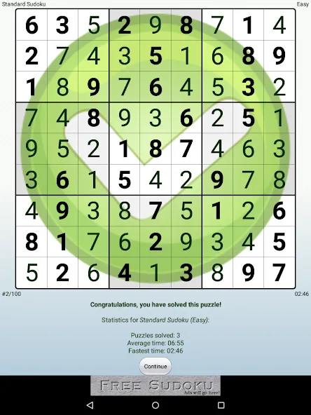 Droidoku - Andoku Puzzle — скриншот 3 Droidoku - Andoku Puzzle — скриншот 3