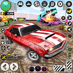 Взломанная X Demolition Derby : Car Games — Много денег