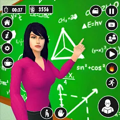 Скачать High School Teacher Life Game MOD — Много денег