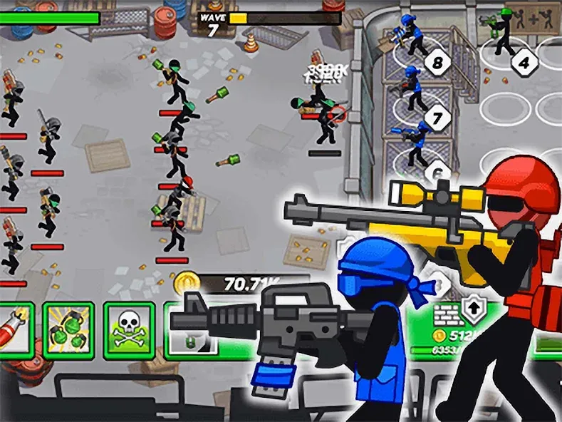 Stickman Defenders: Stick War — скриншот 1